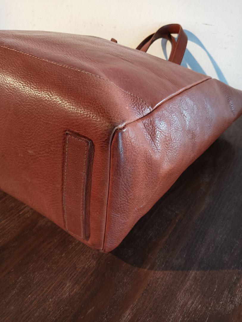 美品! RALPH LAUREN メンズ肉厚オールレザー トートバッグ レザー