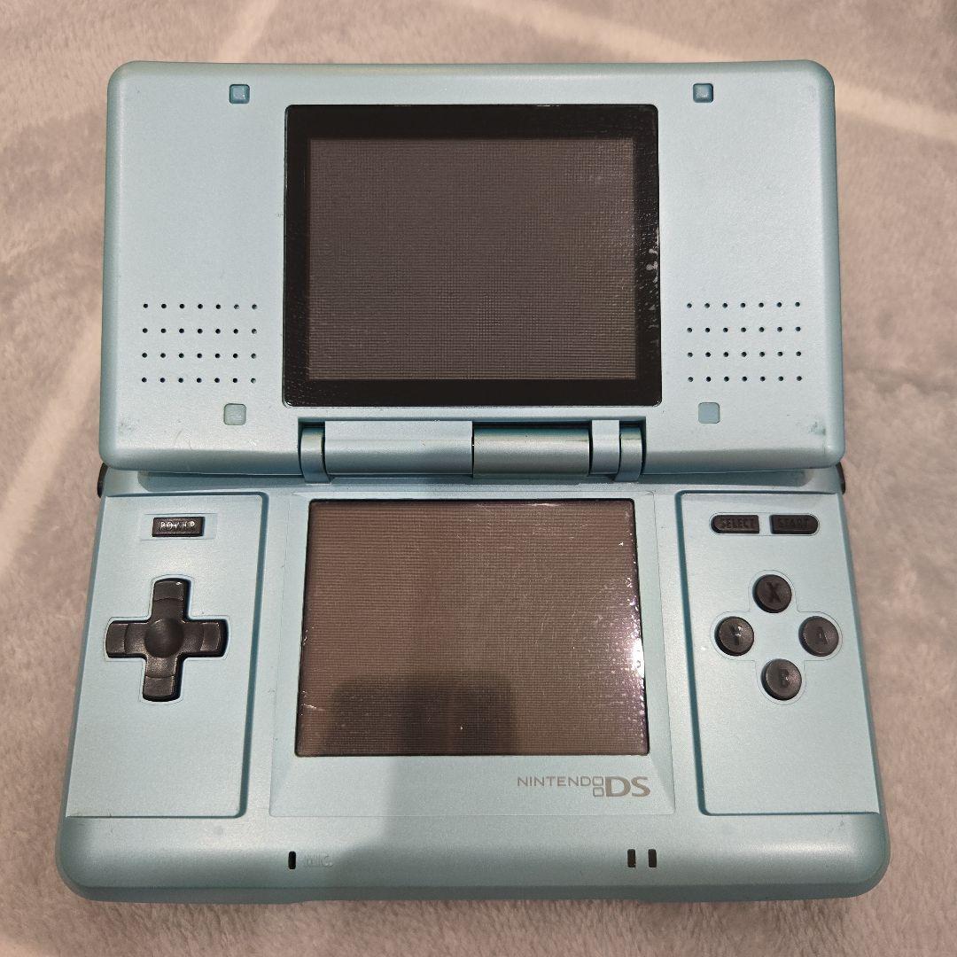【動作確認済み】水色 ニンテンドーDS 本体 タッチペンなし