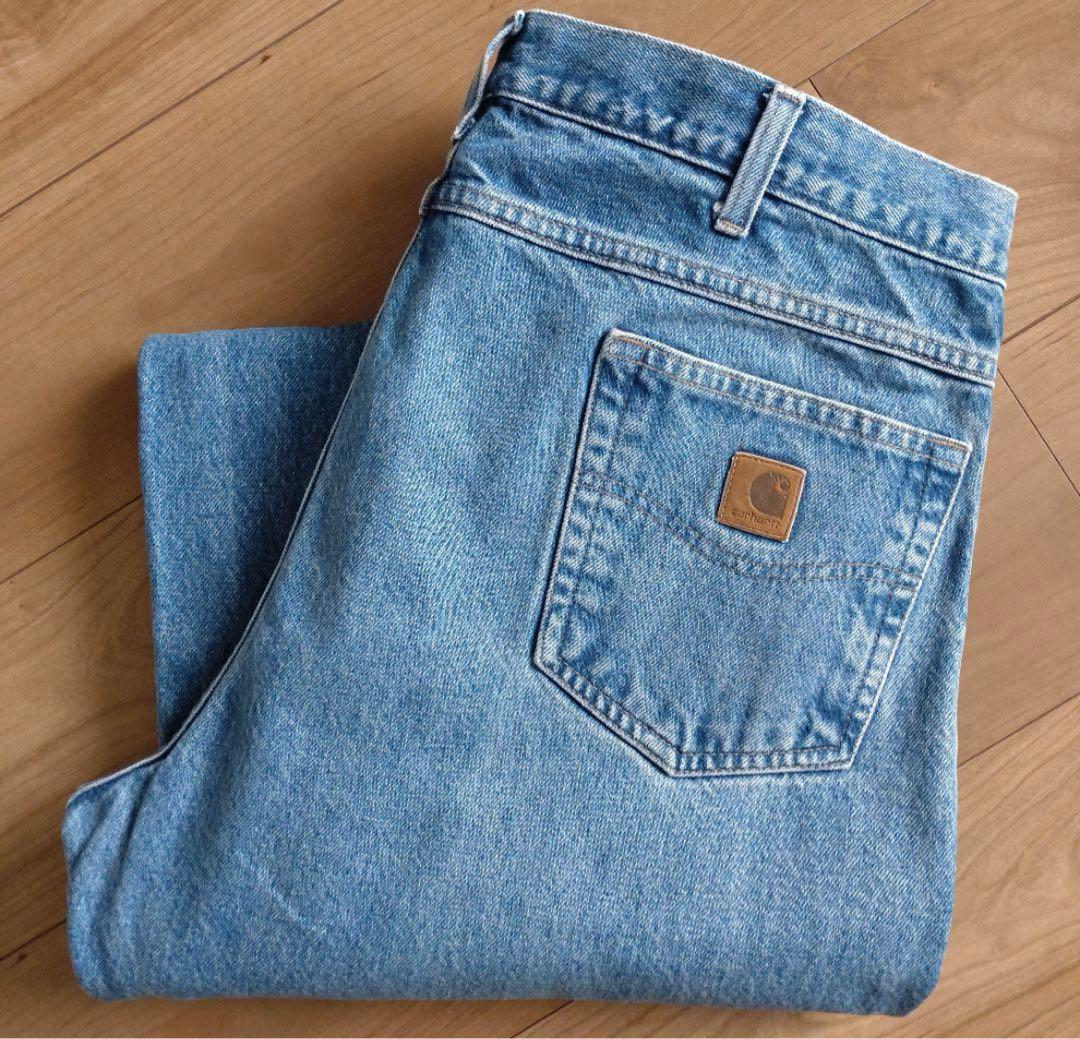 ✔a8 Carhartt デニムパンツ/ワークジーンズ 古着/実寸W38L30