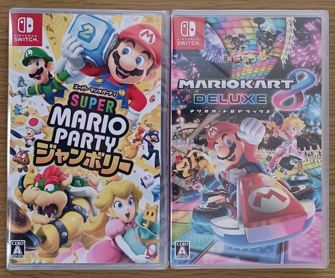 【セット】スーパーマリオパーティジャンボリー☆新品☆マリオカート8 デラックス