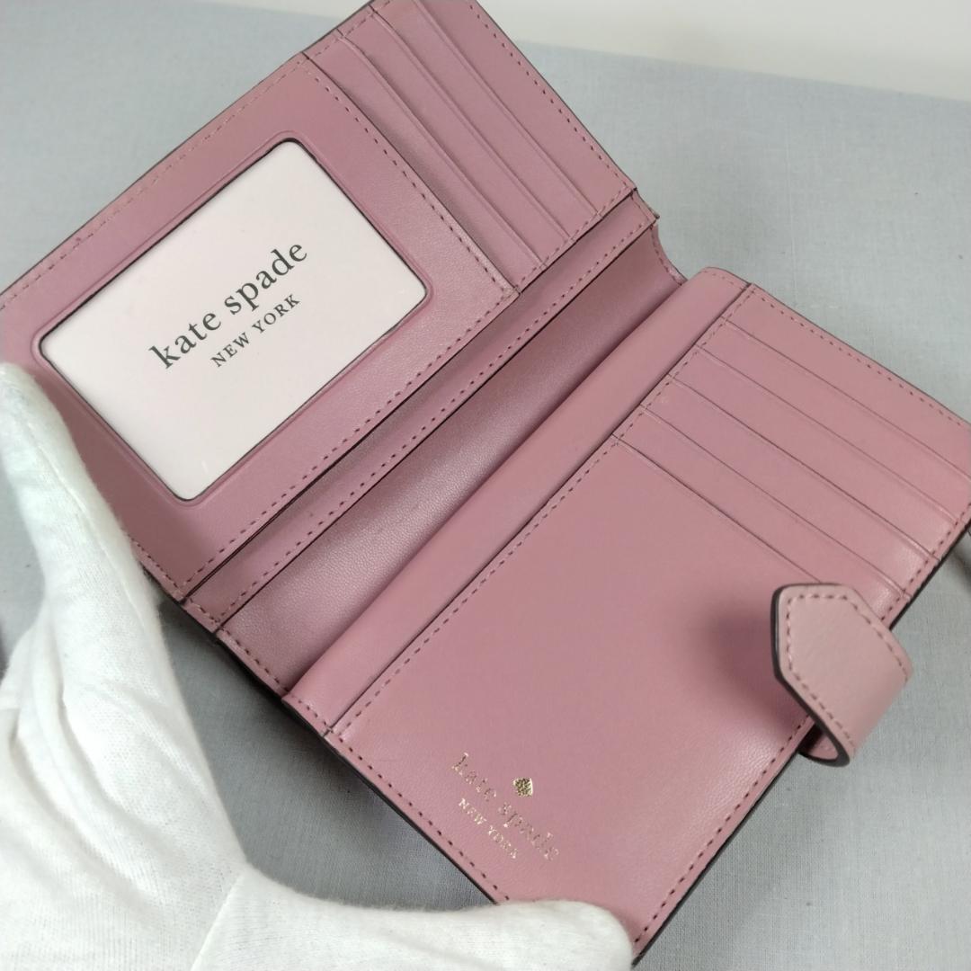 新品未使用✨kate spade 二つ折り財布 L字ジップ ピンク