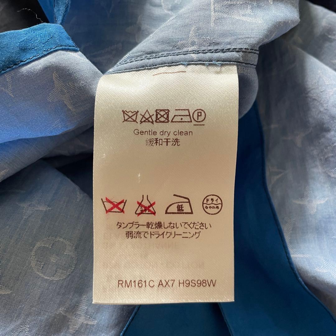 美品 ルイヴィトン シャツ モノグラム 総柄 アメリカズカップ L ボーダー 美品 ルイヴィトン シャツ モノグラム 総柄 アメリカズカップ L ボーダー