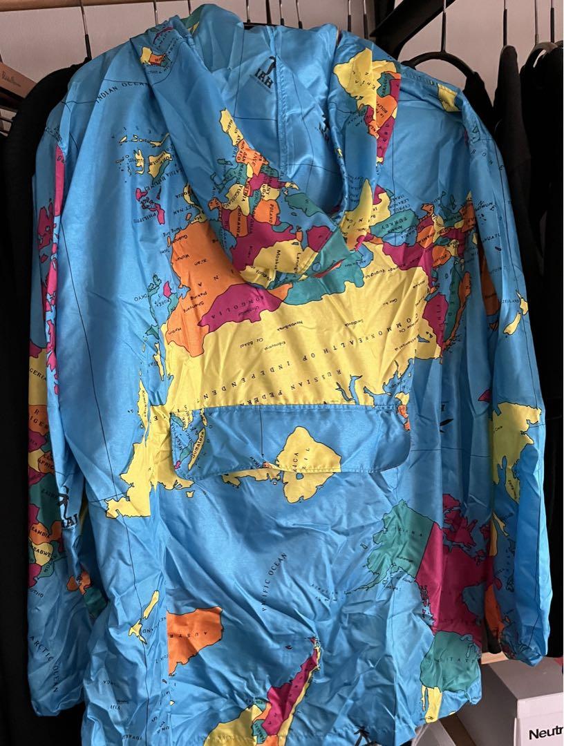 【送料込】 HAI SPORTING 世界地図柄のナイロンパーカー ヴィンテージ GEAR ジャケット・アウター