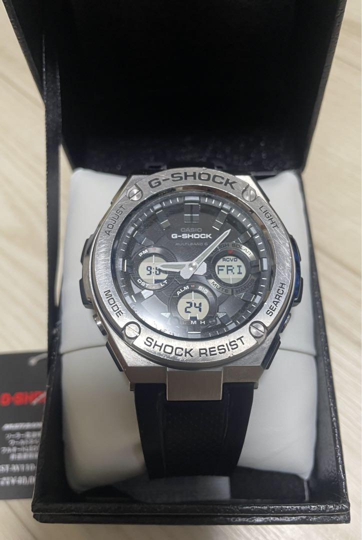 【Gスチール】CASIO／Gスチール GST-W110／アナデジ／ブラック 時計