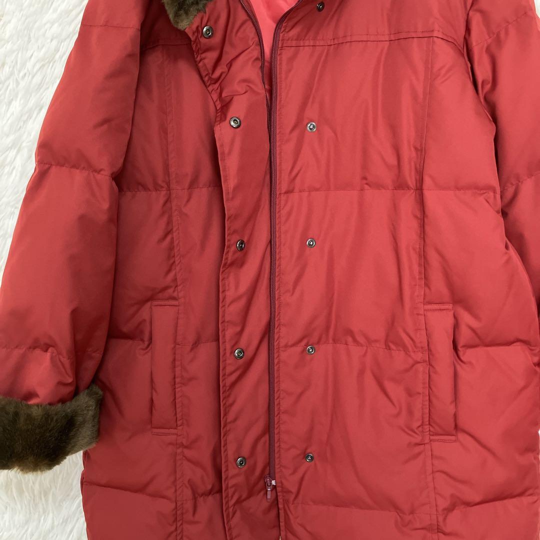 SOLEIL ソレイユ ダウンジャケット 42 レッド ダウン フェザー SOLEIL ソレイユ ダウンジャケット 42 レッド ダウン フェザー