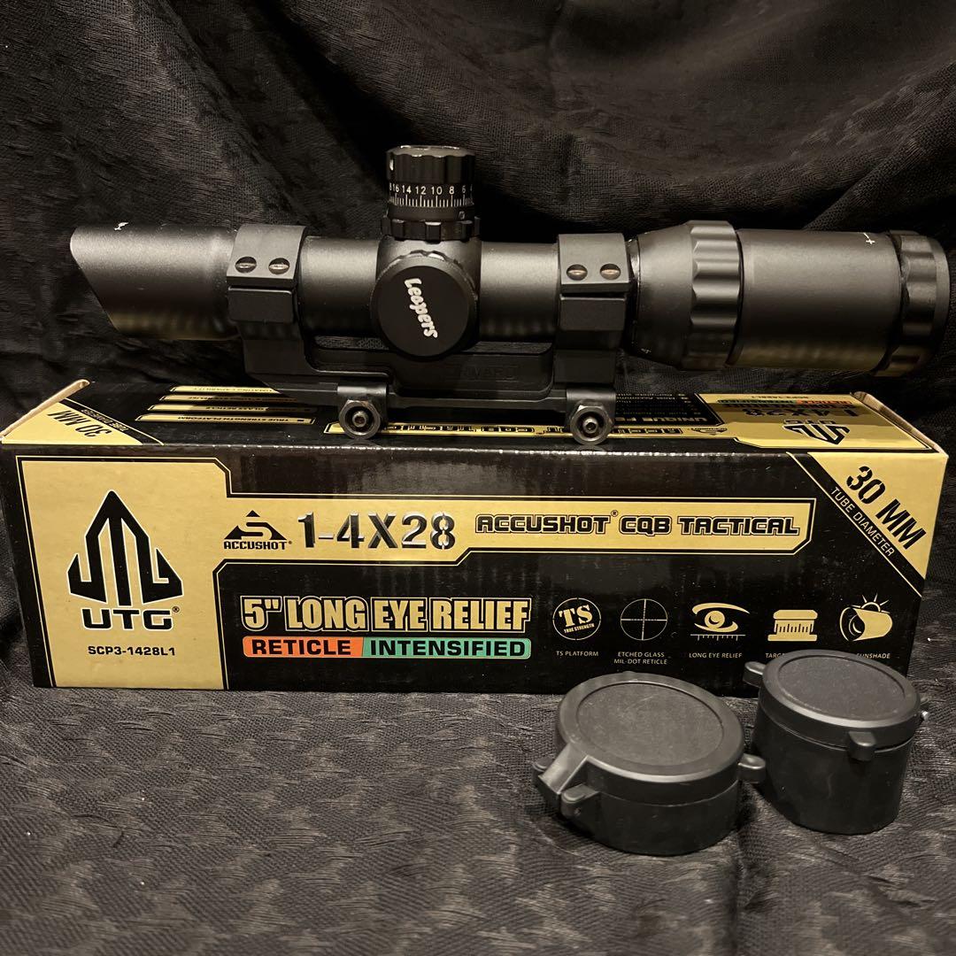 LEAPERS ACCUSHOT 1-4X28 30mm CQBズームスコープ