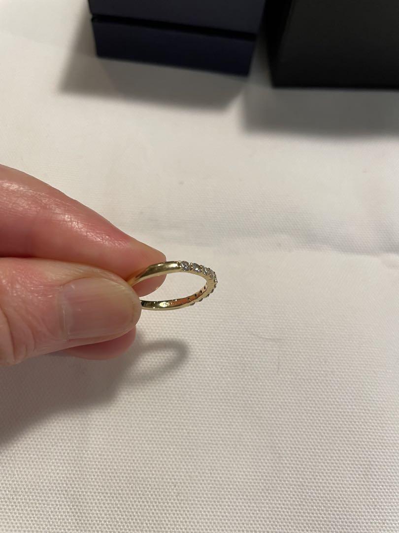 超ポイントアップ祭 値下げ‼︎ヴァンドーム青山18kハーフエタニティ 約9号 リング アクセサリー