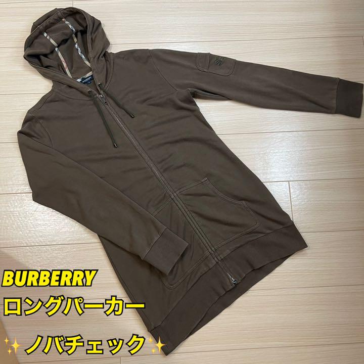 BURBERRY LONDON トップス ロング パーカー ホースロゴ ノバチェック ノバチェック パーカー 刺繍 BURBERRY LONDON トップス ロング パーカー ホースロゴ ノバチェック ノバチェック パーカー 刺繍