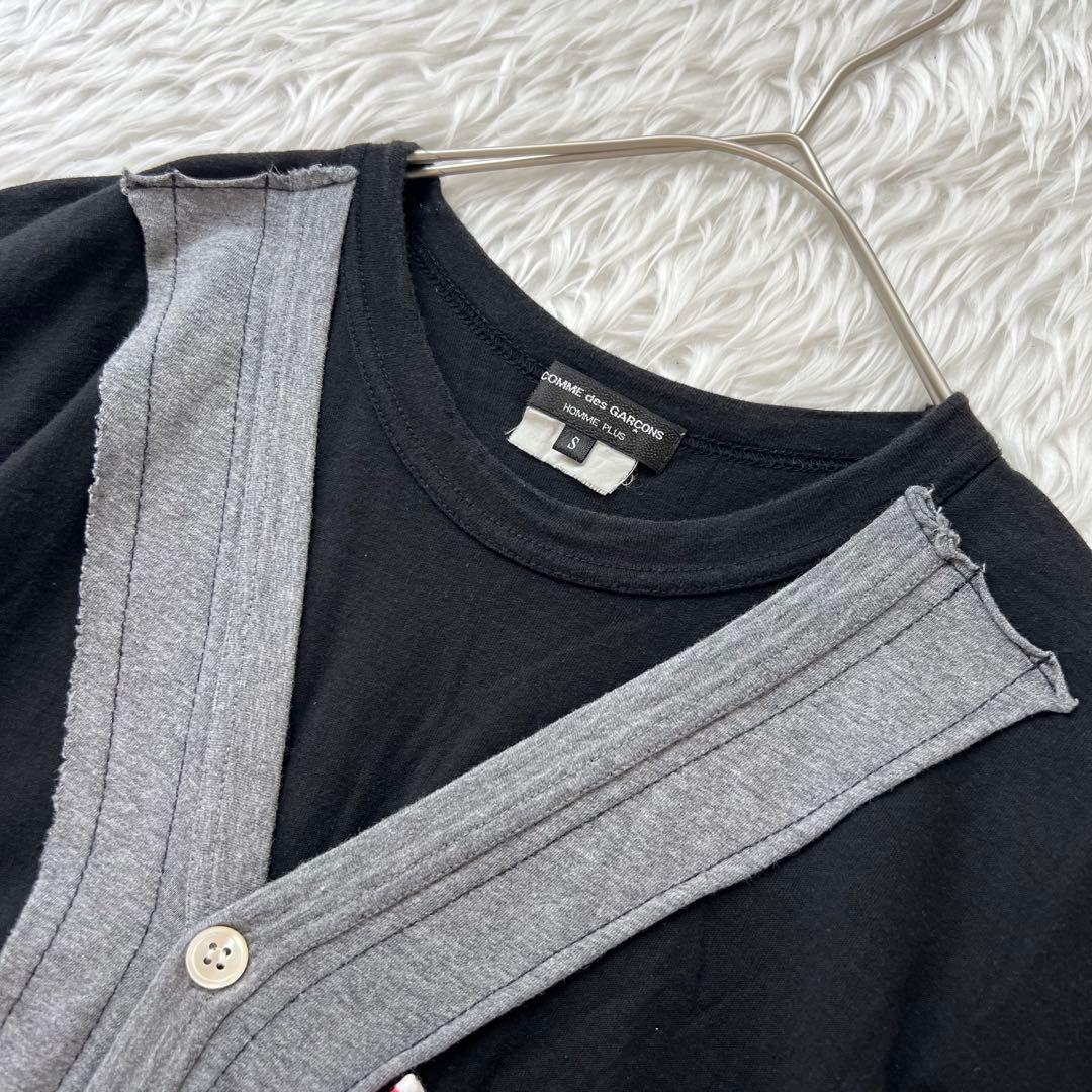 コムデギャルソン オムプリュス メンズ 個性的 カットソー 半袖 Tシャツ S