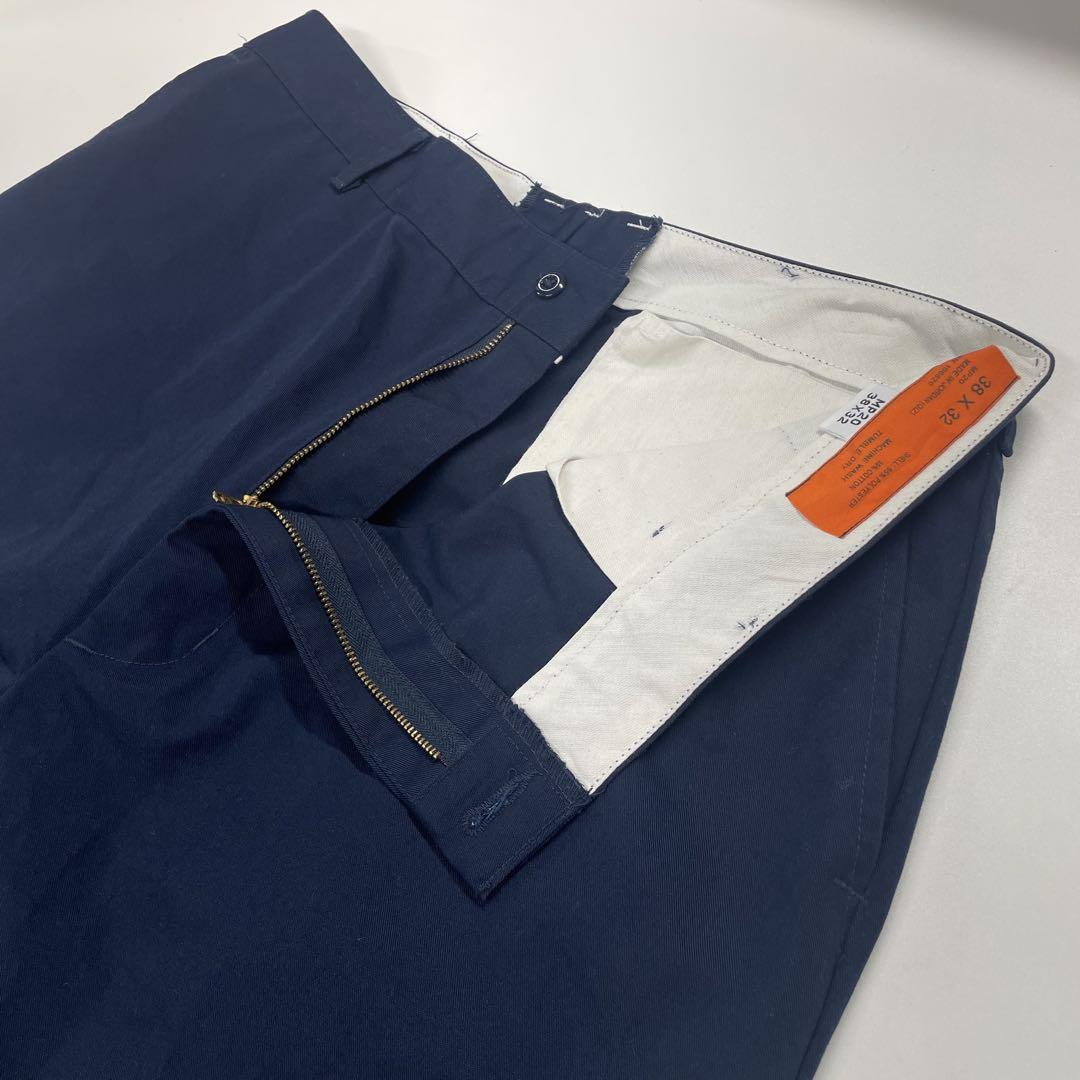 【Made in Jordan】ワークパンツ W38L32 ネイビー メンズL