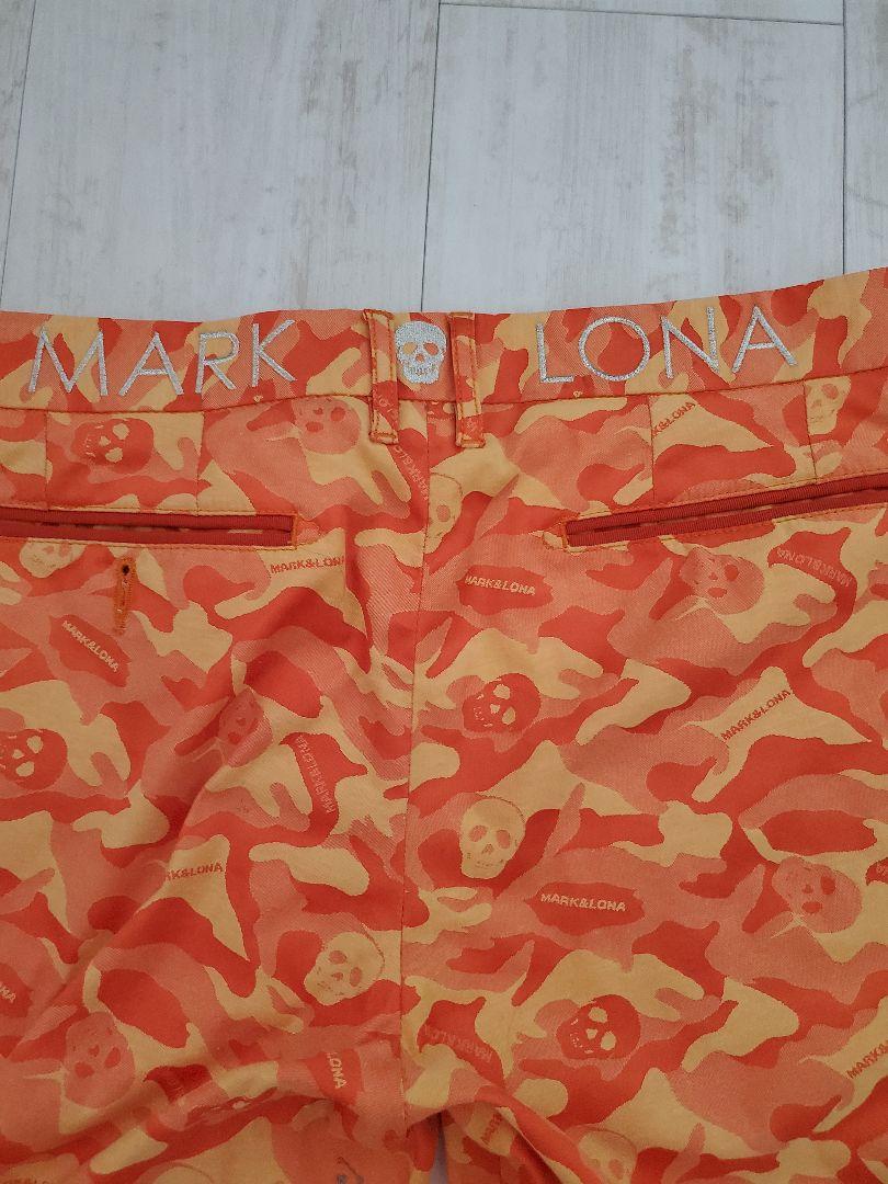MARK&LONA オレンジ迷彩ショートパンツ