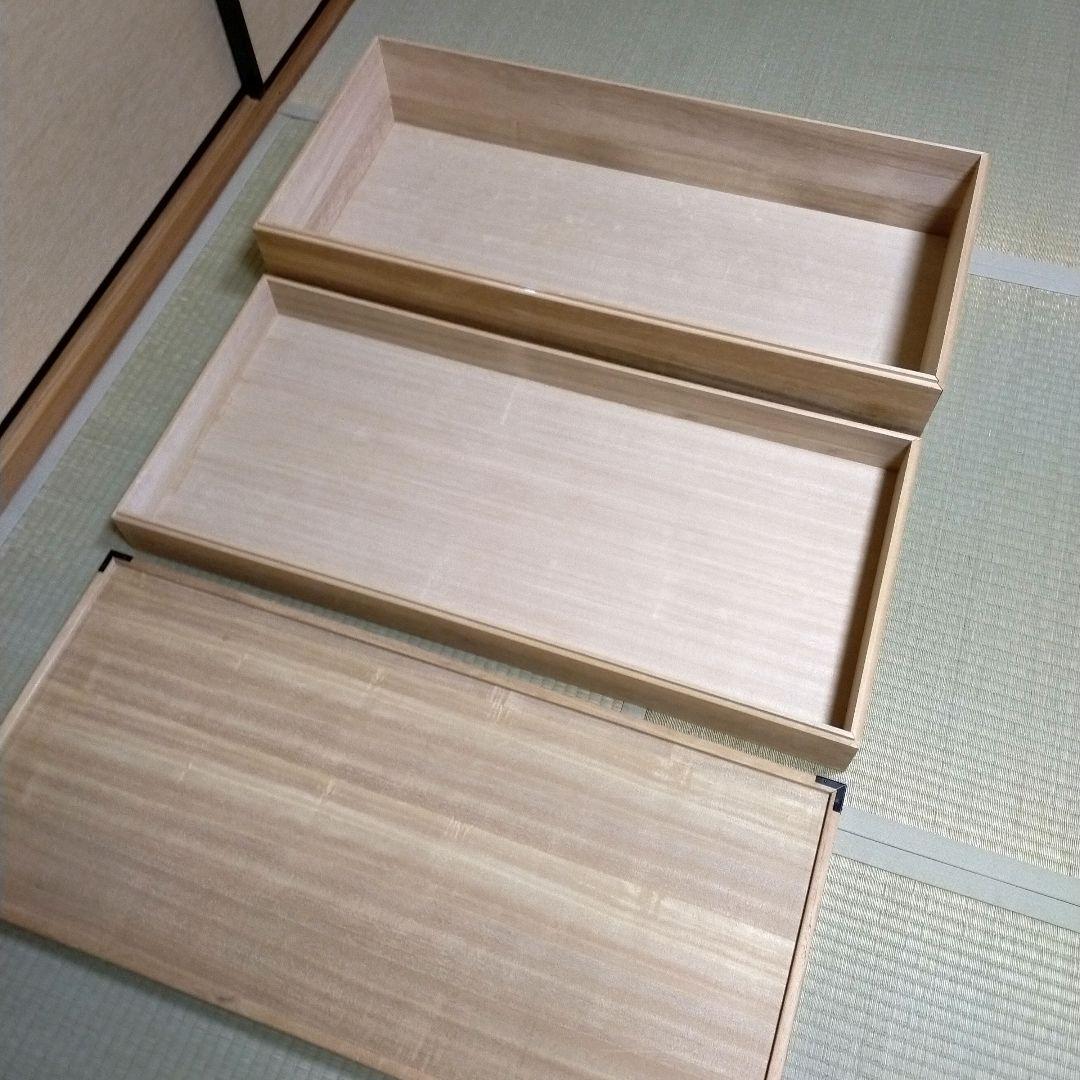 桐　衣装箱　2段　収納ケース　着物収納　桐箪笥　衣装ケース