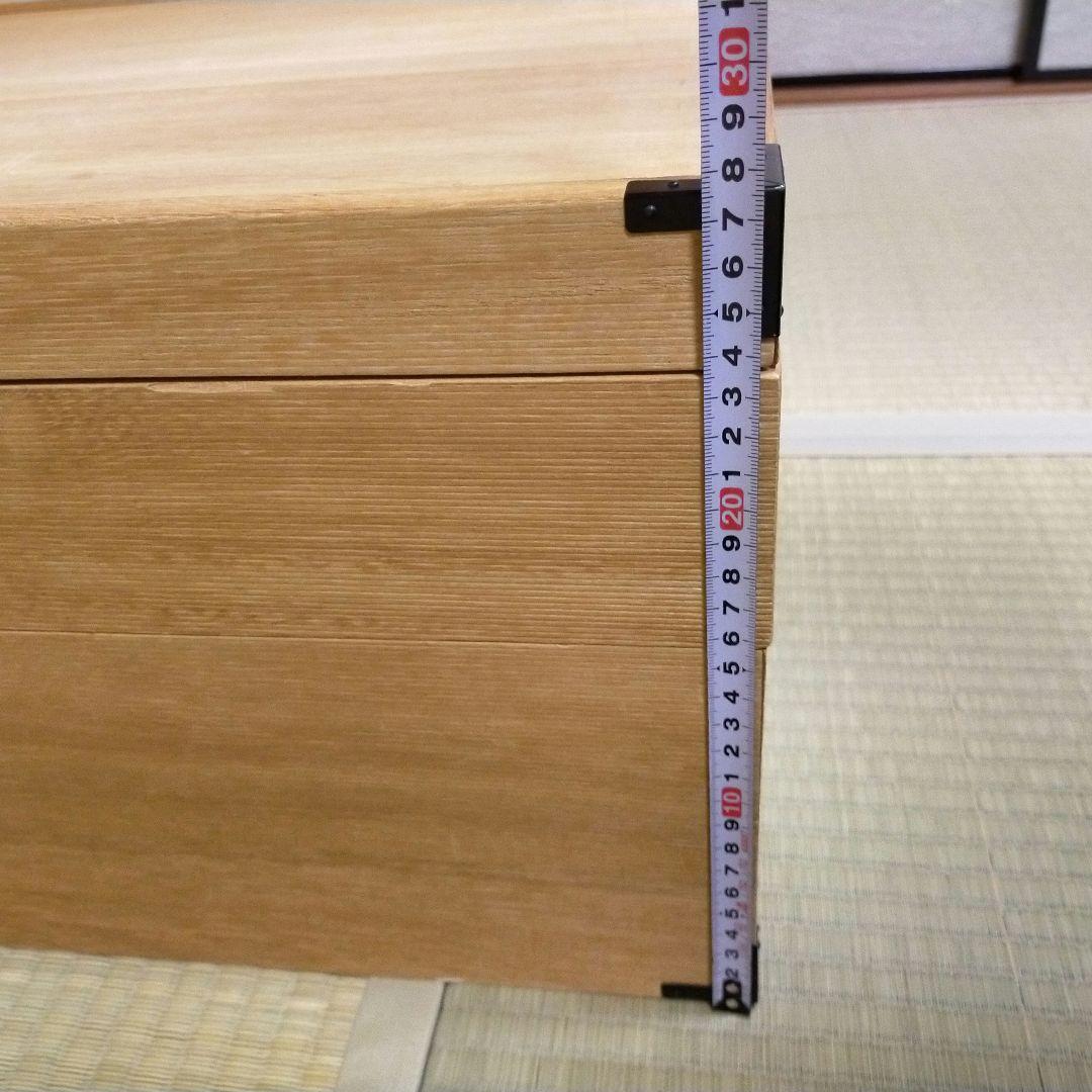 桐　衣装箱　2段　収納ケース　着物収納　桐箪笥　衣装ケース