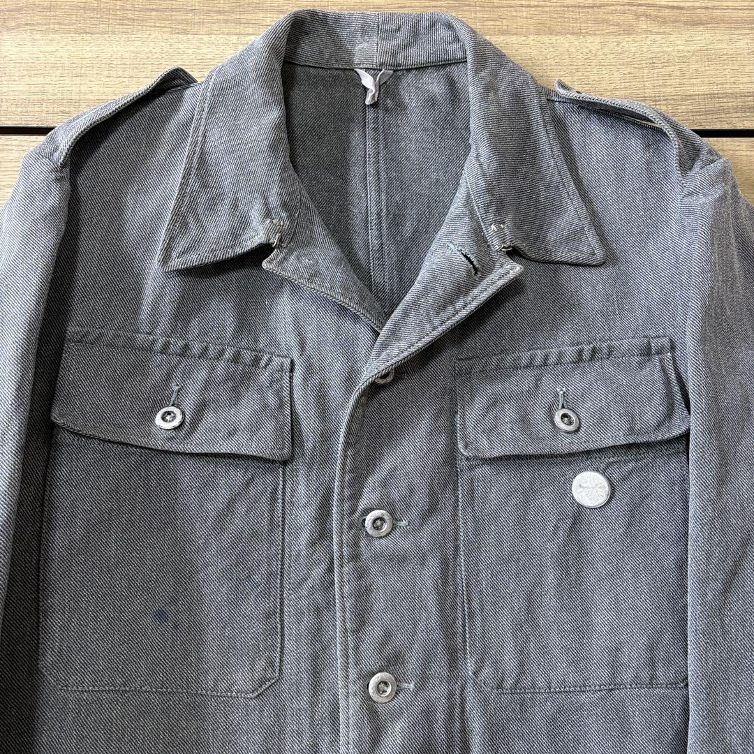 スイス軍 50s 60s デニムジャケット 前期 48 希少 ミリタリー ワーク