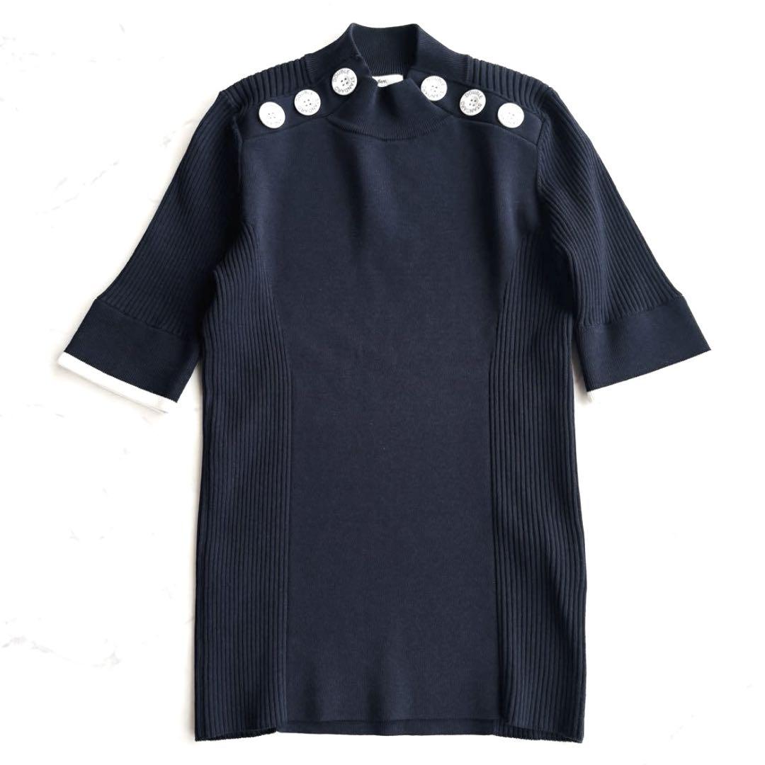 美品】Sov. ダブルスタンダード スコッチボタンダル糸ニット
