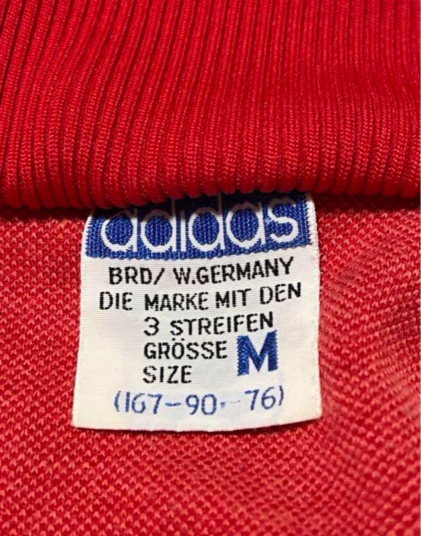60s 西ドイツ デサント製 adidas アディダス トラックジャケット赤