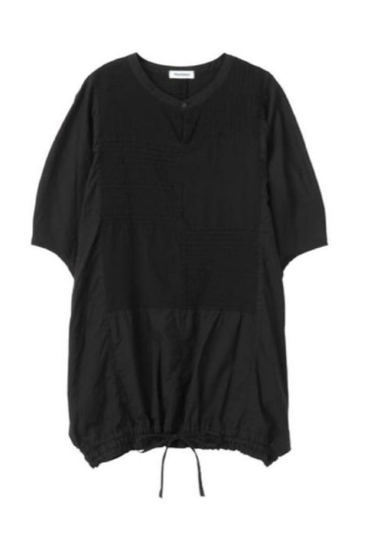 最終値下げ【美品】plantation パッチワークデザインブラウス 黒 最終値下げ【美品】plantation パッチワークデザインブラウス 黒