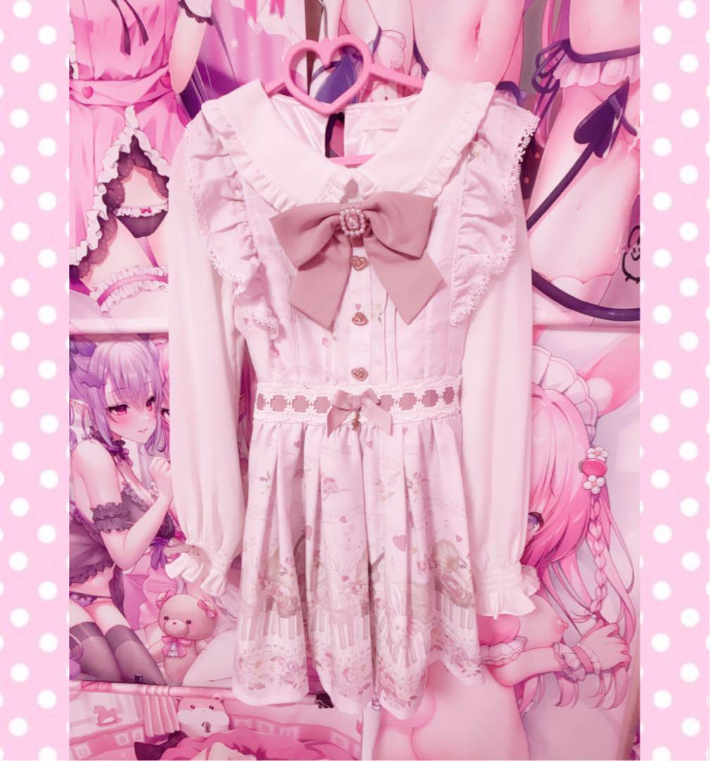 ♥︎LIZLISA MelodyBunny柄 セットアップ 長袖 ♥︎