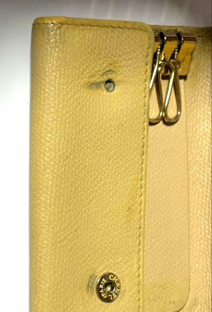 CHANELシャネル☆ココボタンライトベージュ6連キーケース&ミニショッパー CHANELシャネル☆ココボタンライトベージュ6連キーケース&ミニショッパー