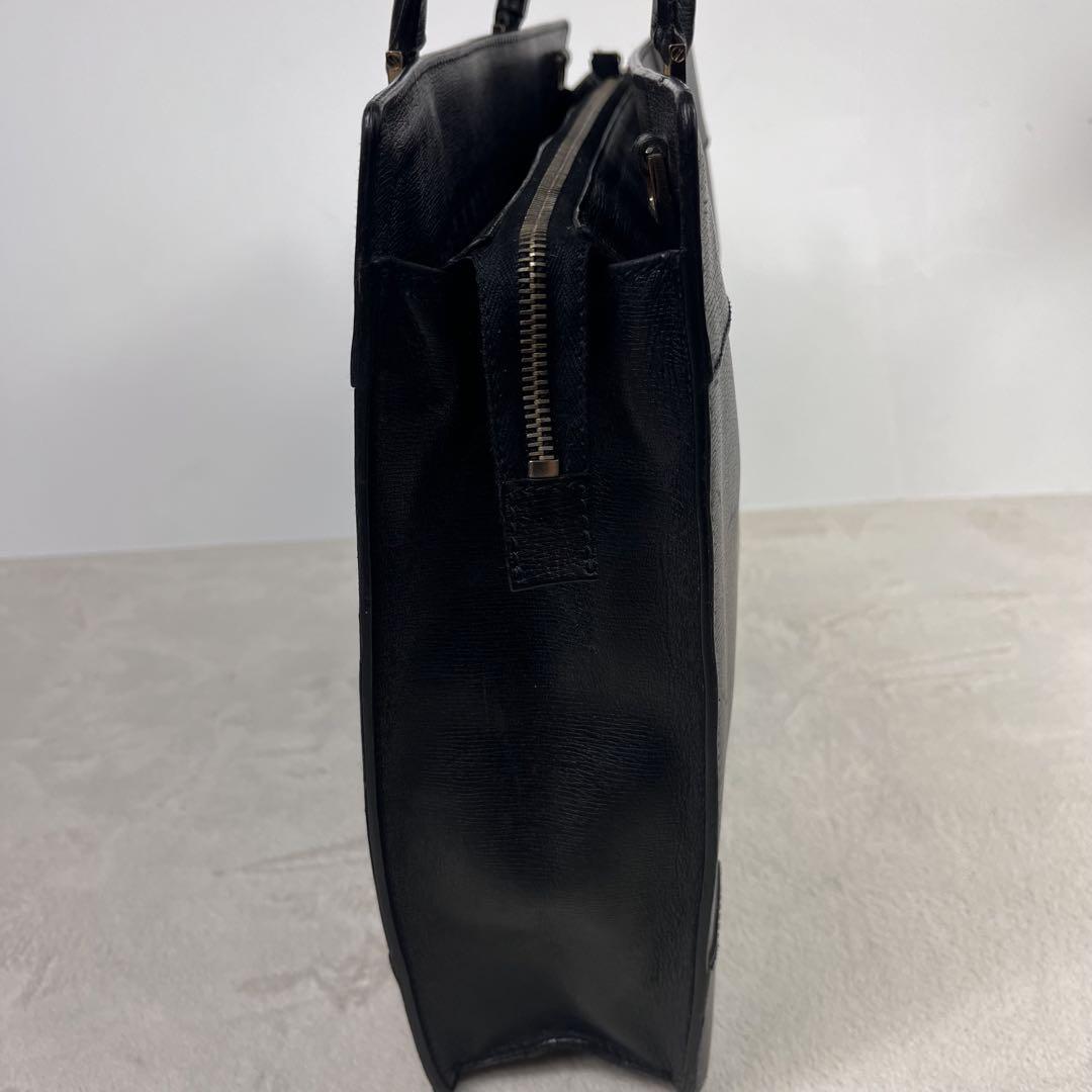 希少 GUCCI A4可能 ハンドバッグ ビジネスバッグ　レザー 黒　大容量