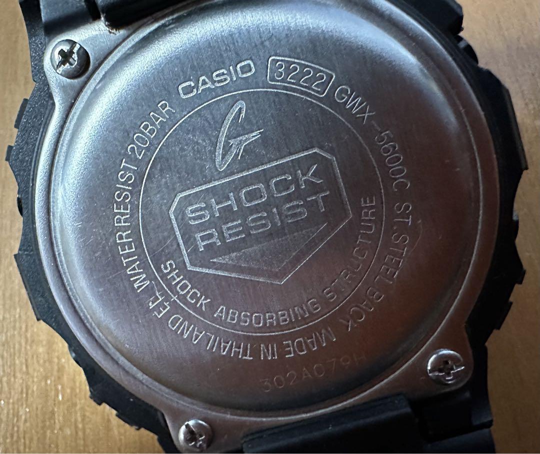 G-SHOCK G-LIDE GWX-5600C-7JF ソーラー電波腕時計 黒