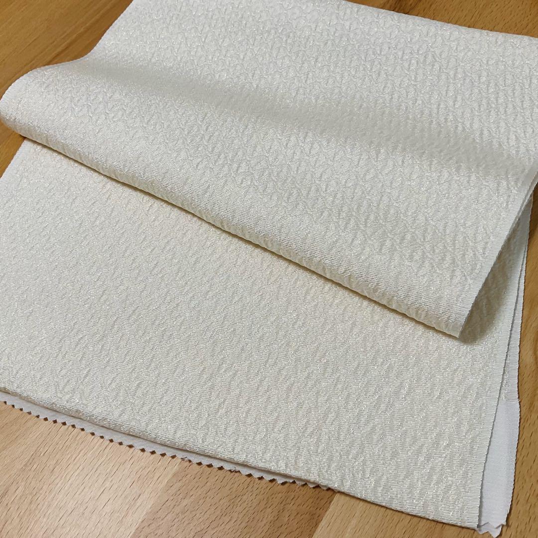 帯締め帯揚げセット 振袖用 白系 白×金 帯締め帯揚げセット 振袖用 白系 白×金