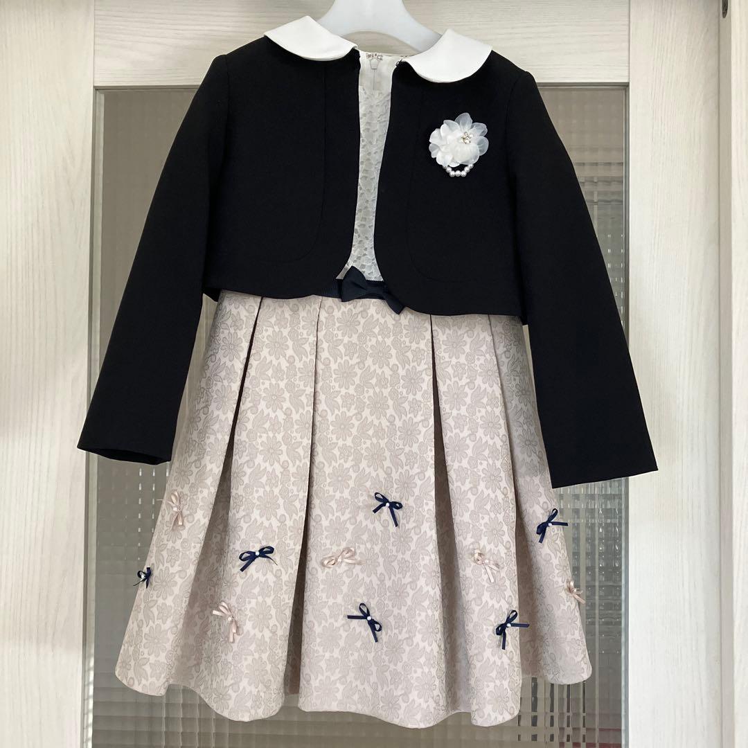 petit main フォーマル セットアップ リボン ボレロ