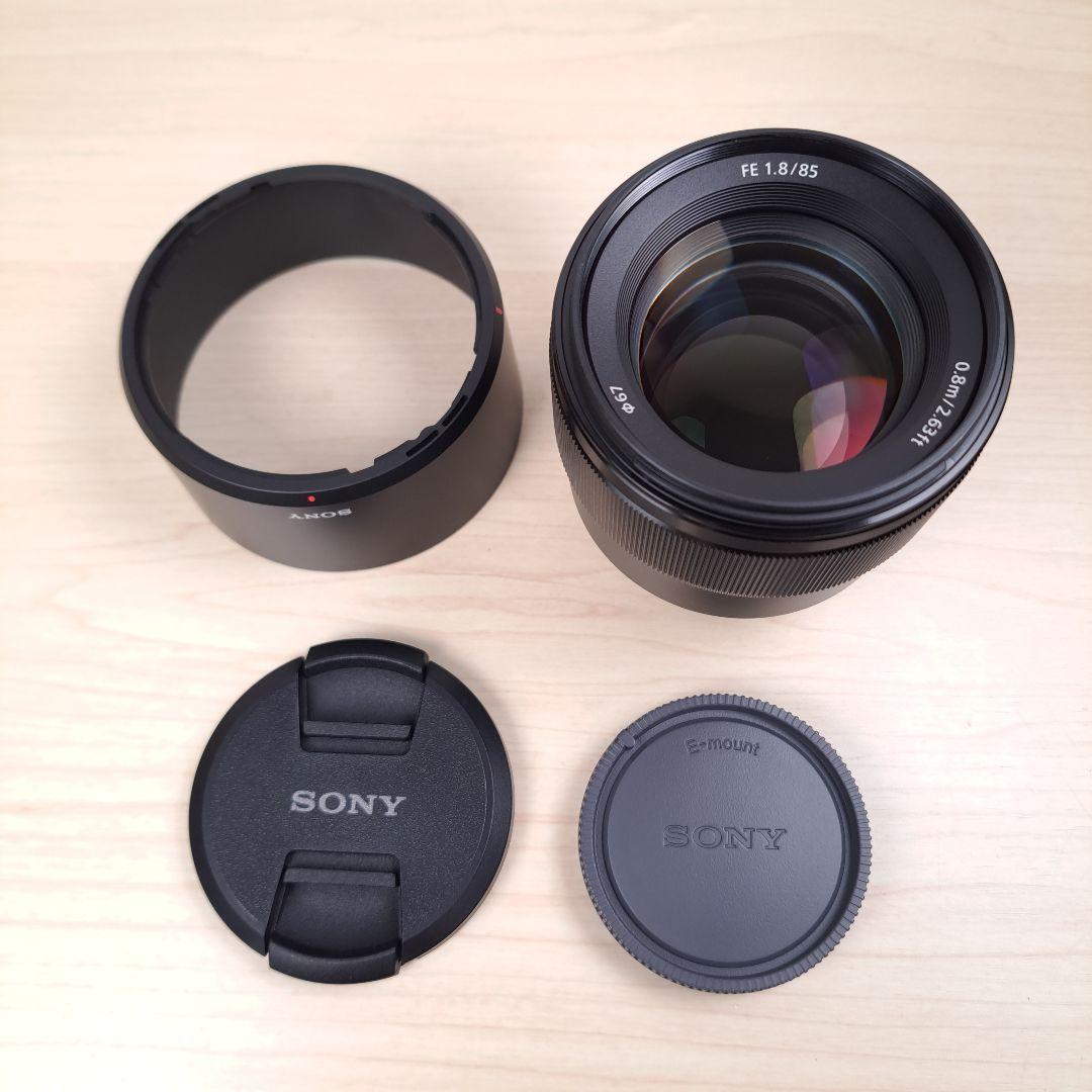 SONY FE 85mm F1.8 フード付き α Eマウントレンズ フルサイズ
