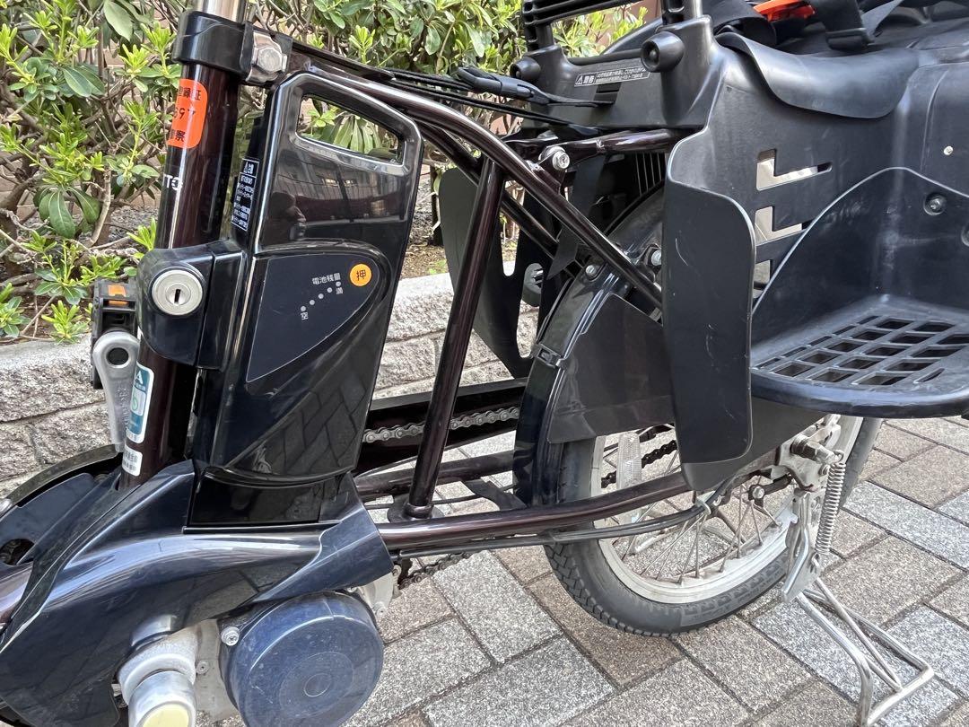 【引取り限定】パナソニック　電動自転車　子供2人乗せチャイルドシート付き