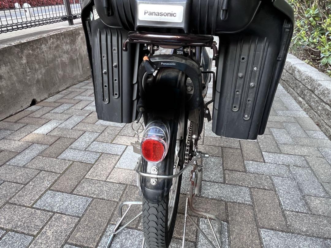 【引取り限定】パナソニック　電動自転車　子供2人乗せチャイルドシート付き