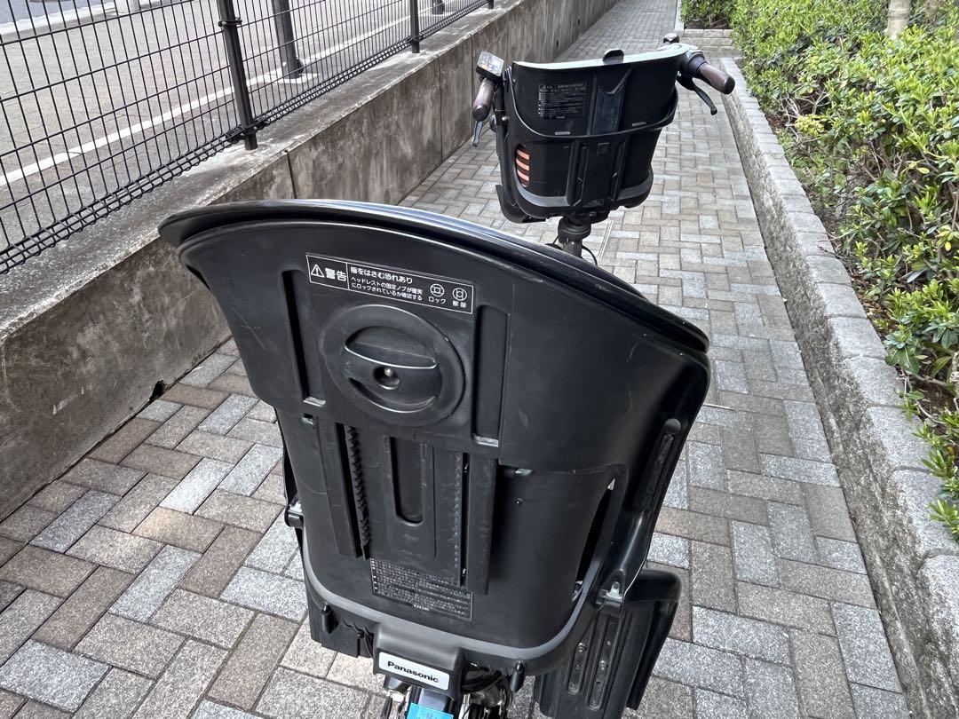 【引取り限定】パナソニック　電動自転車　子供2人乗せチャイルドシート付き