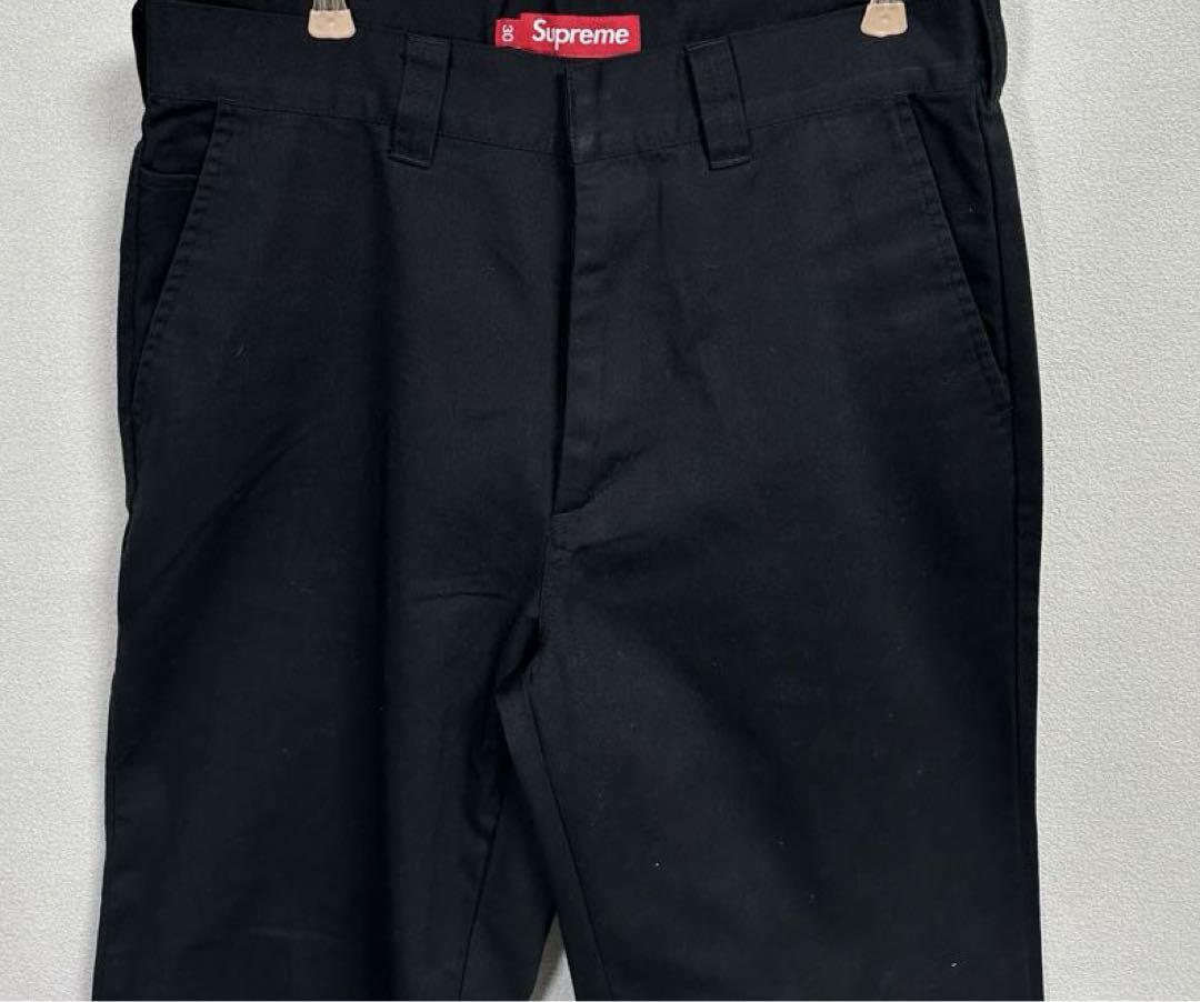 Supreme 23ss ワークパンツ　30 ブラック black