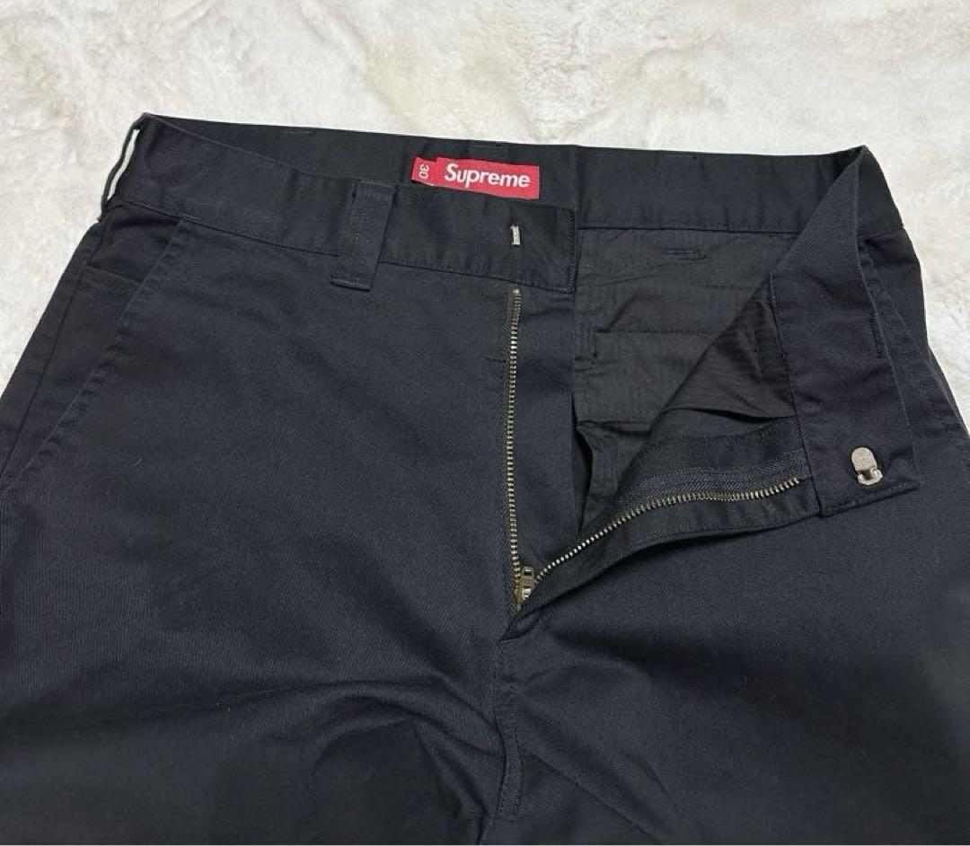 Supreme 23ss ワークパンツ　30 ブラック black