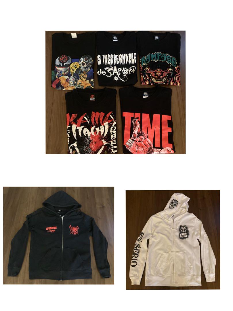 新日本プロレス パーカー(2着)Tシャツ(5枚)本 (5冊)セット