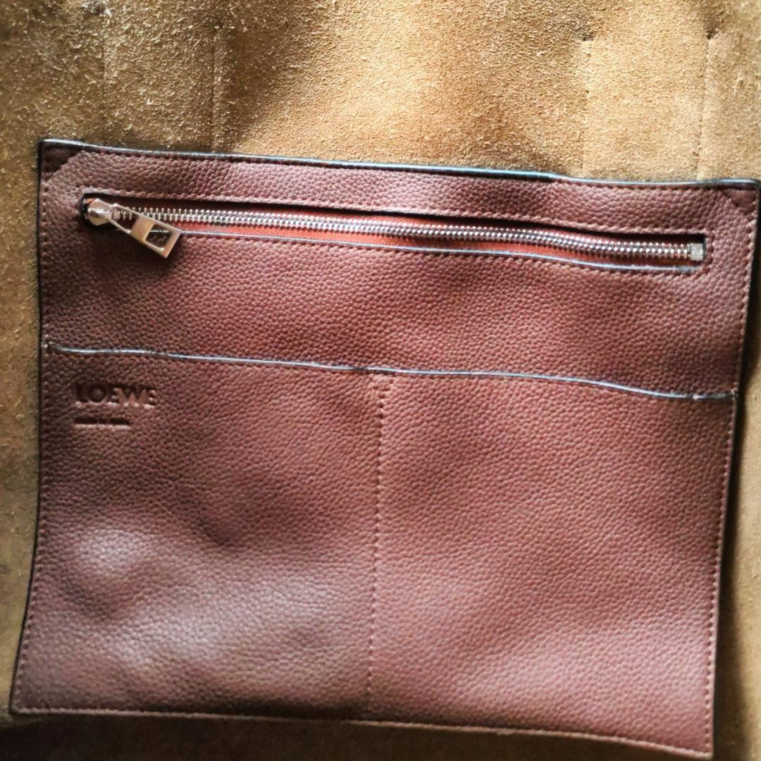 近年極美品✨️ LOEWE  バックルトート アナグラム トートバッグ ブラウン
