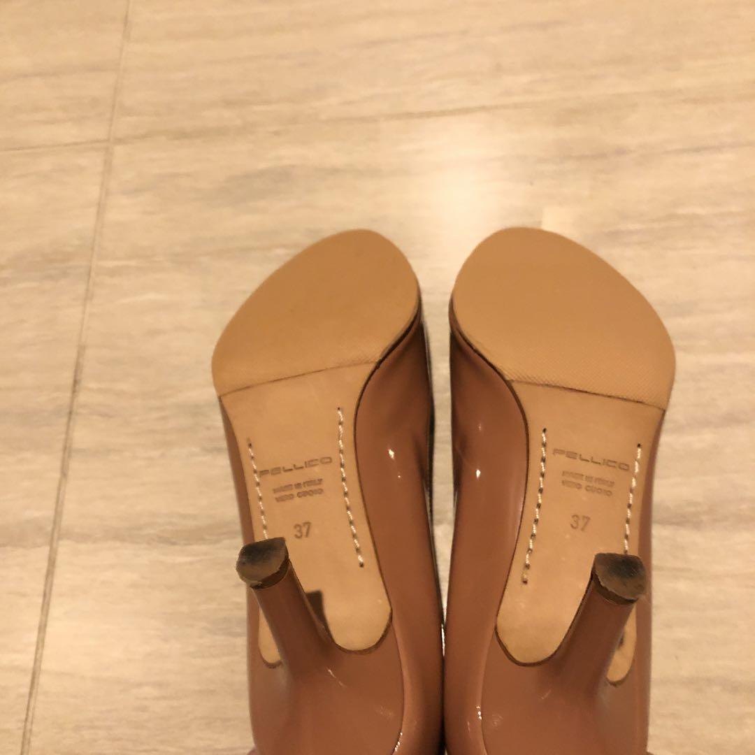 【美品】定番人気　PELLICO アネッリ　オープントゥ　パンプス　37