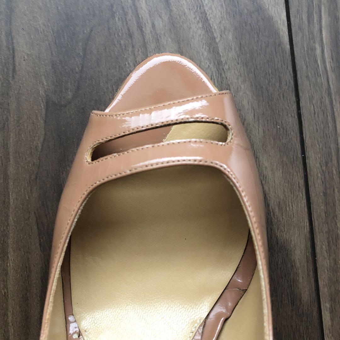 【美品】定番人気　PELLICO アネッリ　オープントゥ　パンプス　37