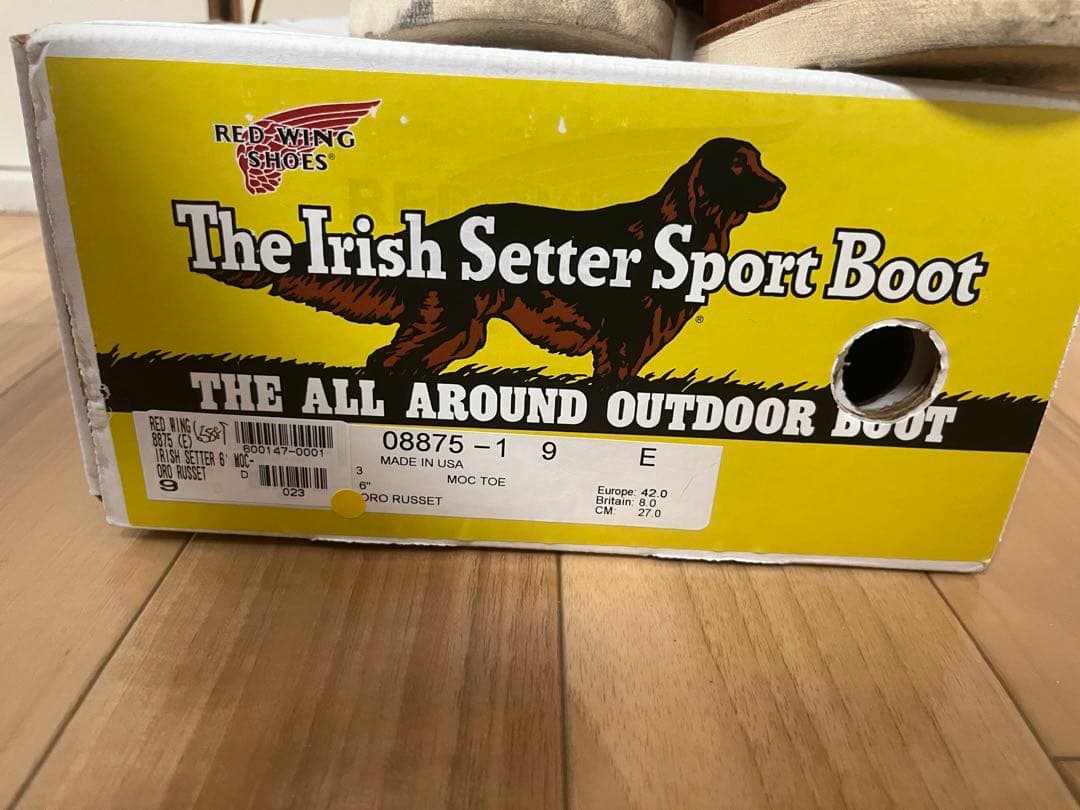 犬タグ復刻 RED WING レッドウィング 8875 モックトゥブーツ 9 犬タグ復刻 RED WING レッドウィング 8875 モックトゥブーツ 9