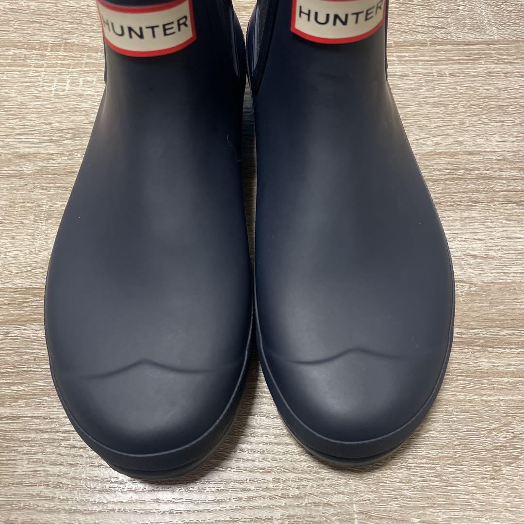 [美品]HUNTER ハンター chelsea boots チェルシー navy