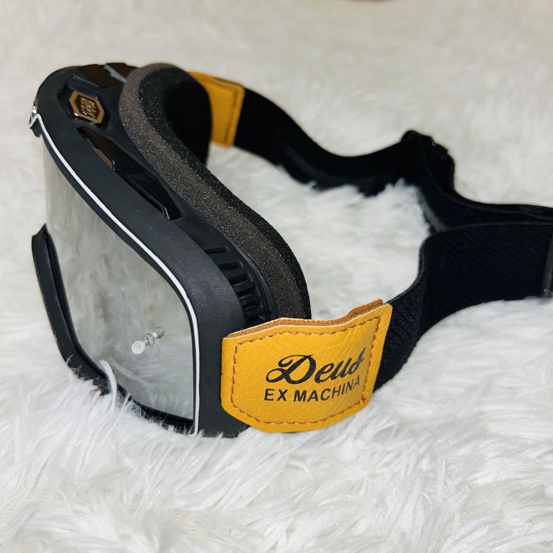 新品 即発送 100%ゴーグルdeus ex machina スキースノボバイク-レア