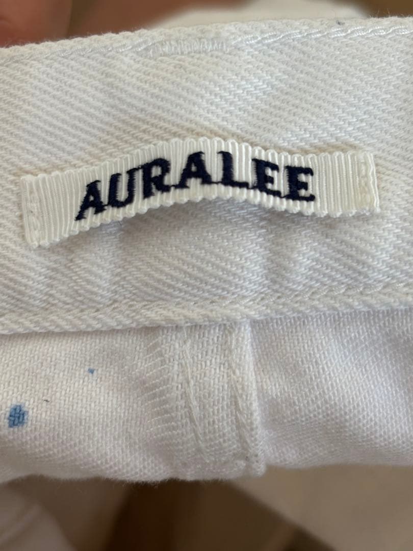 AURALEE オーラリー ツイストデニムハンドペイントパンツ
