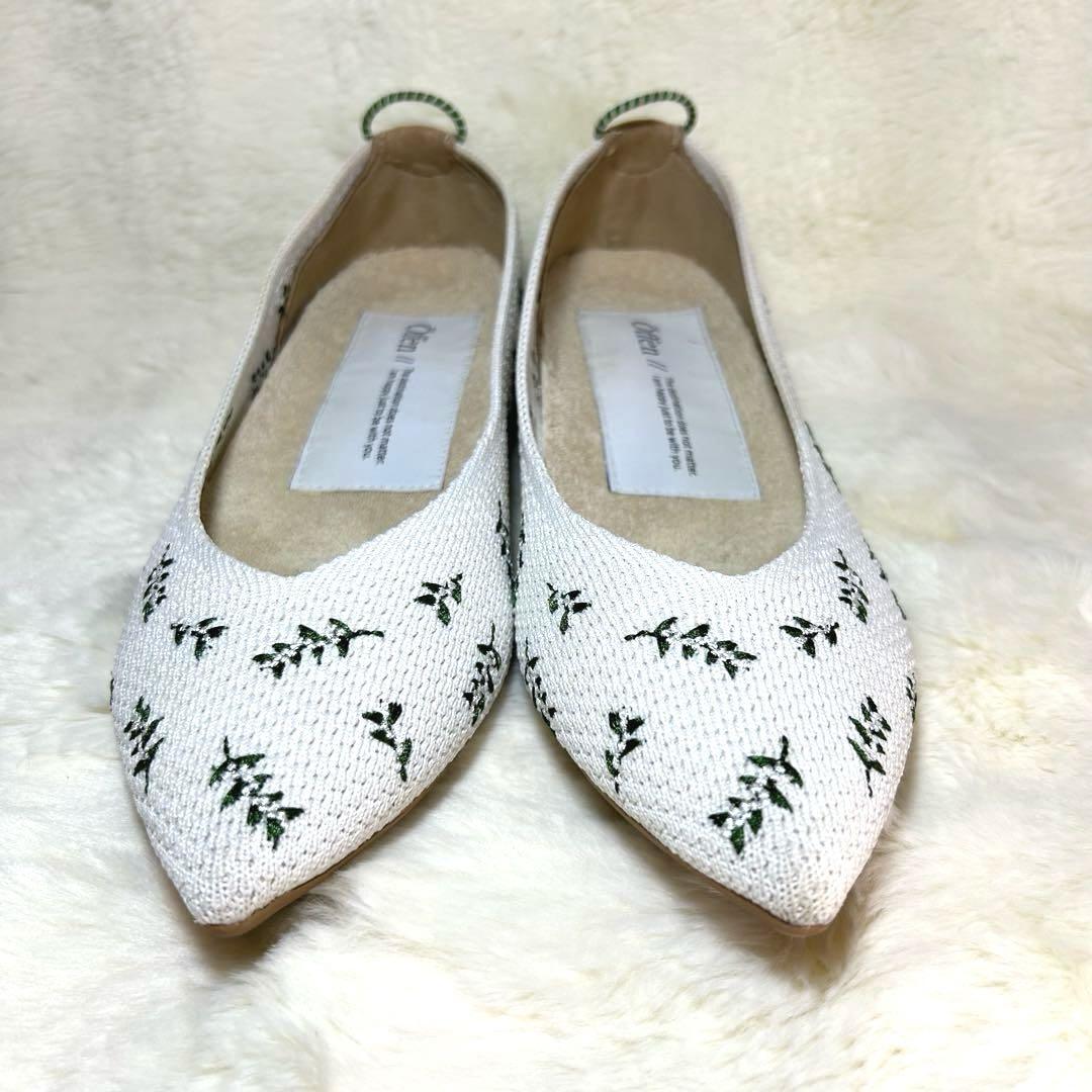 【offen】 美品　フラットシューズ　24 柄　春夏　綺麗　希少