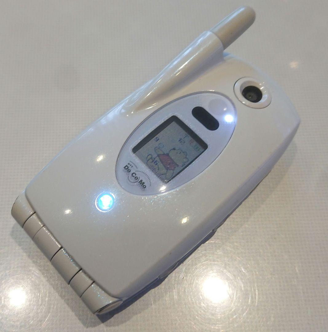 レア 美品 kawaii ドコモ N253i ホワイト ガラケー プーさん 携帯