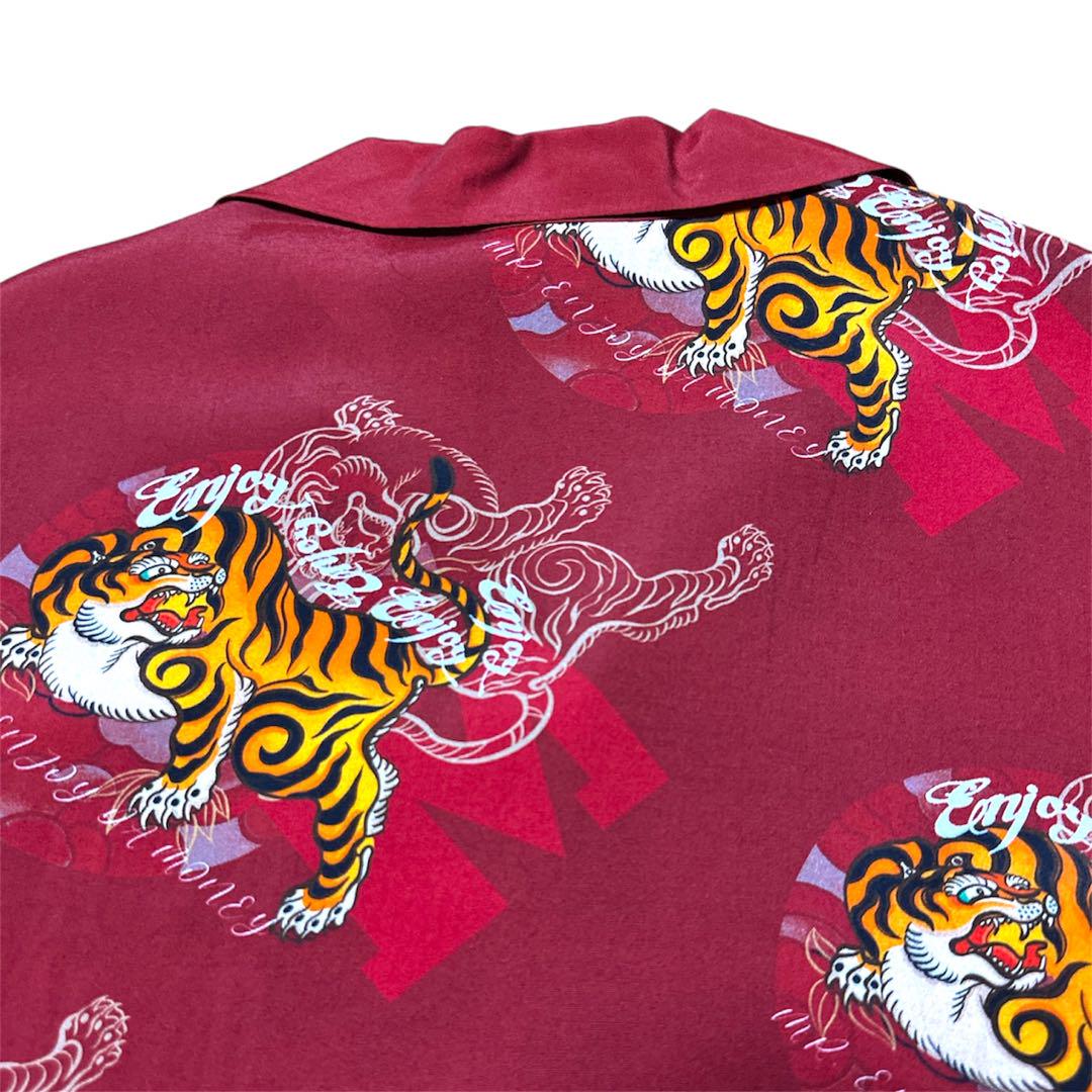 MR. ENJOY DA MONEY Tシャツ 半袖 炎 龍 プリント おしゃれ 新作 MR. ENJOY DA MONEY MEDM アロハシャツ 半袖 虎柄 赤 - メルカリ