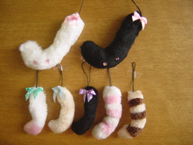 ♯Gpi08GDふさふさにゃんこしっぽストラップ4フルコンプ7種 ♯Gpi08GDふさふさにゃんこしっぽストラップ4フルコンプ7種