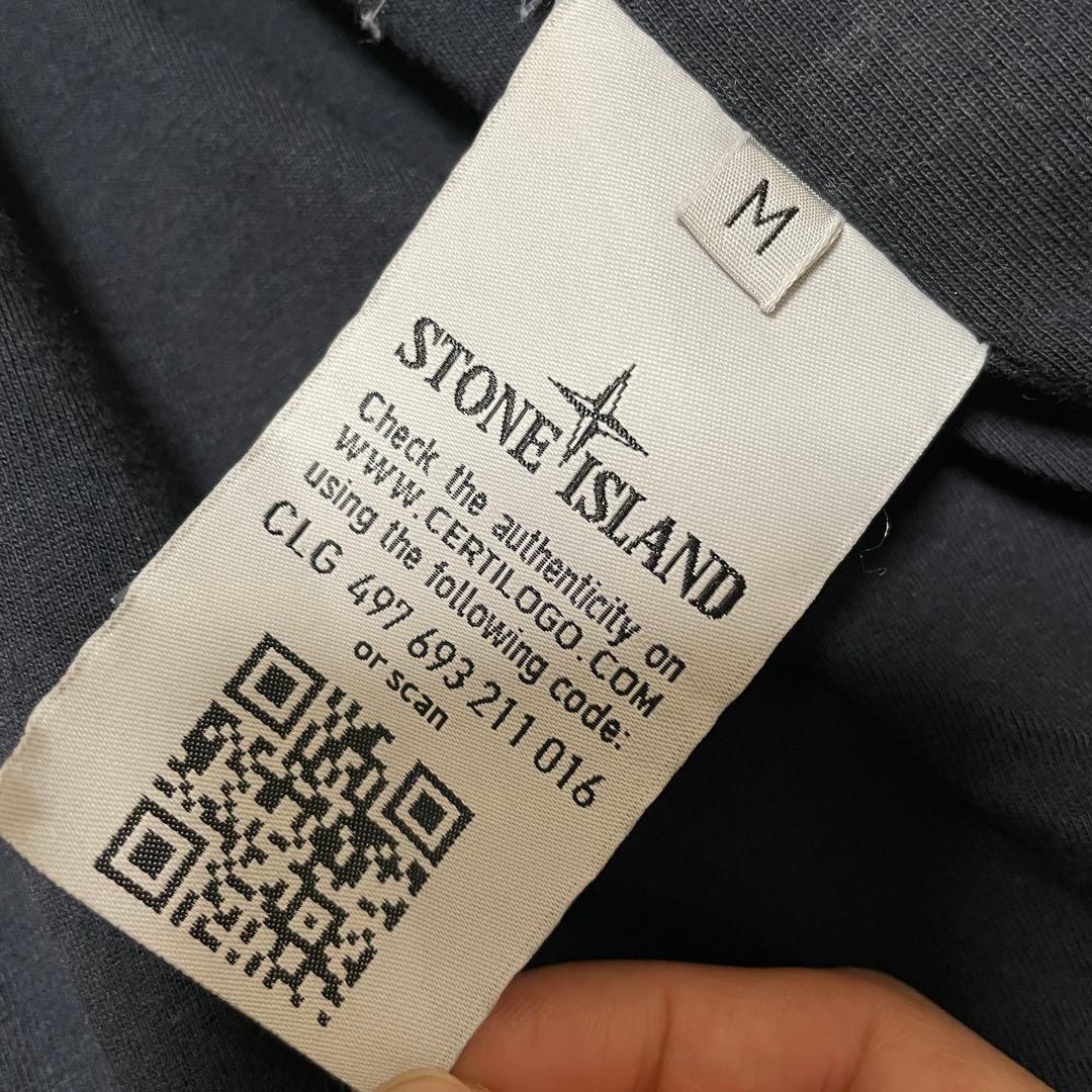 STONE ISLAND ナイロンメタル ジップジャケット BLACK Mサイズ STONE ISLAND ナイロンメタル ジップジャケット BLACK Mサイズ