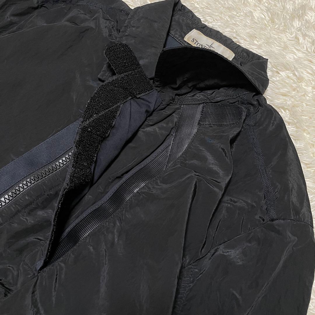 STONE ISLAND ナイロンメタル ジップジャケット BLACK Mサイズ STONE ISLAND ナイロンメタル ジップジャケット BLACK Mサイズ