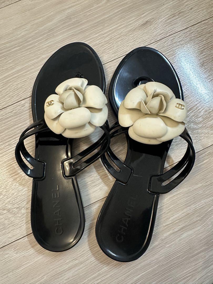 CHANEL フラワーモチーフ トングサンダル 37 - メルカリ