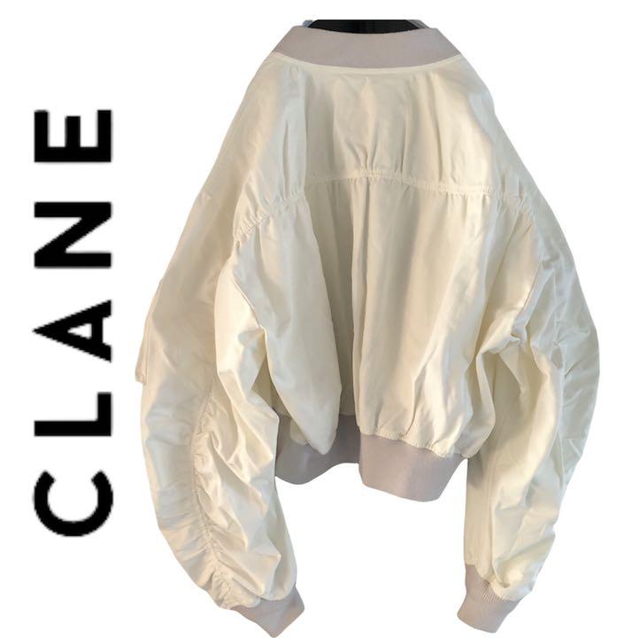 低価正規品 CLANE クラネ MA-1 バックギャザーブルゾン ロングスリーブ VMB6f-m23770548010 得価大得価