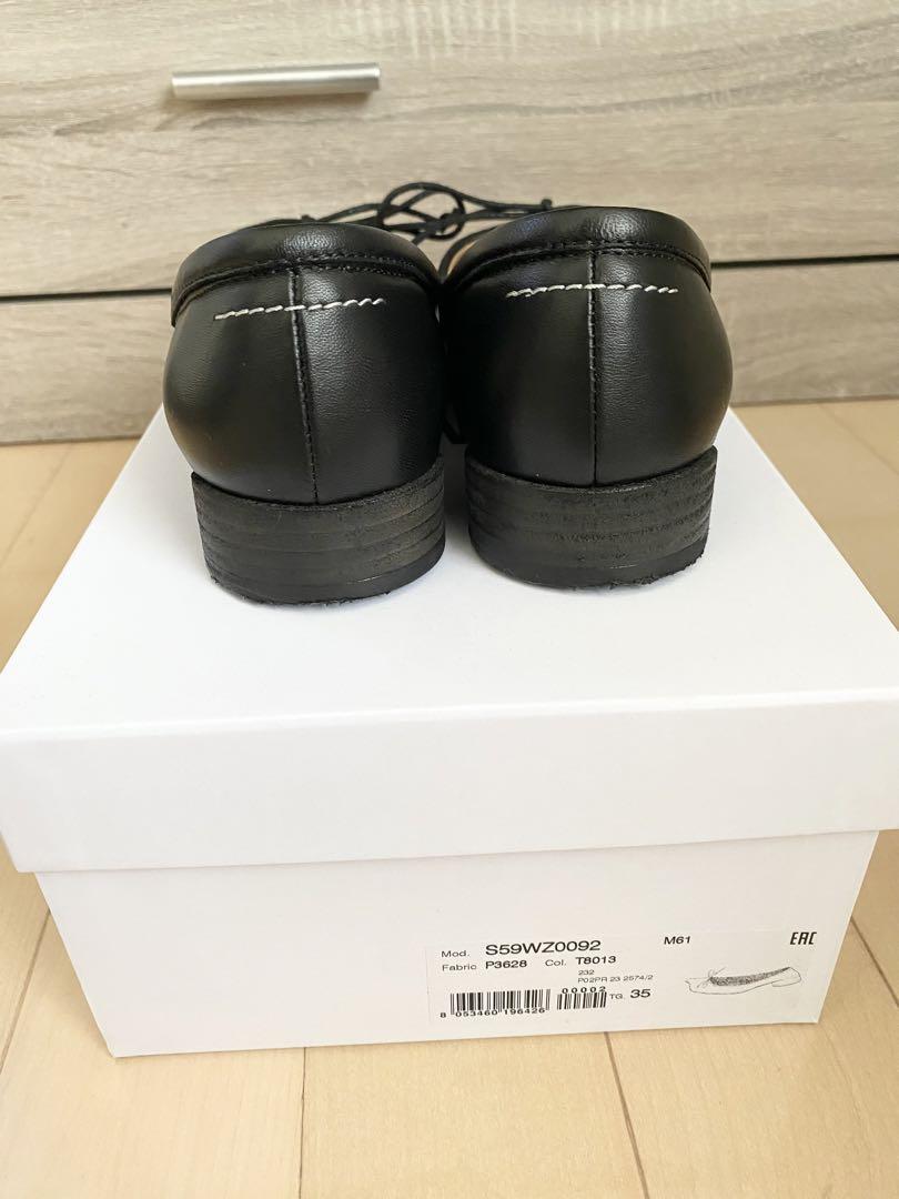 MM6 アナトミック バレエシューズ 黒